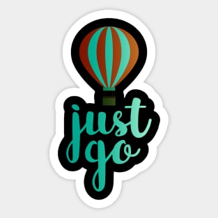 baloon just go Sticker